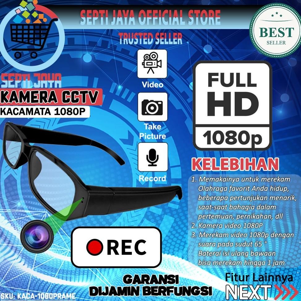 Smart Glasses Eyewear Kamera  Kacamata Frame Bening Pria camera  Kaca Mata Hidden Spycam Spy Kamera 