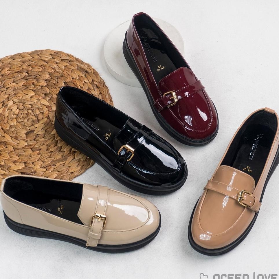 Green Love Sepatu Docmart Wanita Leony