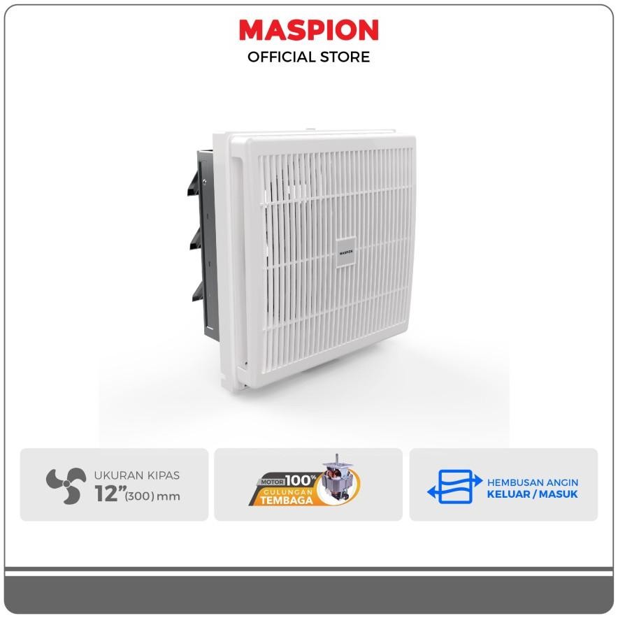 Exhaust Fan Maspion MV 300 NEX 12 Inch Ventilasi Dinding 12" Hexos Fan 30cm Ventilating Fan 30 cm Te