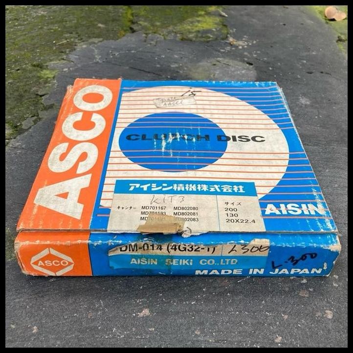 DISKON DISC ASSY CLUTCH PLAT KAMPAS KOPLING MITSUBISHI COLT T120SS L300 KUDA BENSIN LANCER EVO 3 4 S