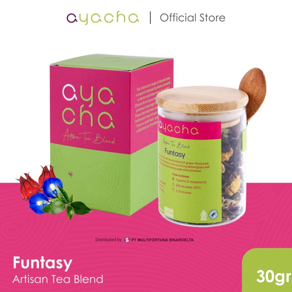 

Ayacha Artisan Tea Funtasy Loose Tea Jar 30 Gram Teh Bunga Teh Fruity