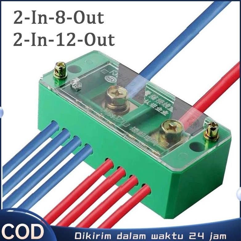 Terminal Box 2 In 8/12 Out Tempat Terminal Kabel Terminal Junction Box Kotak Terminal DiM