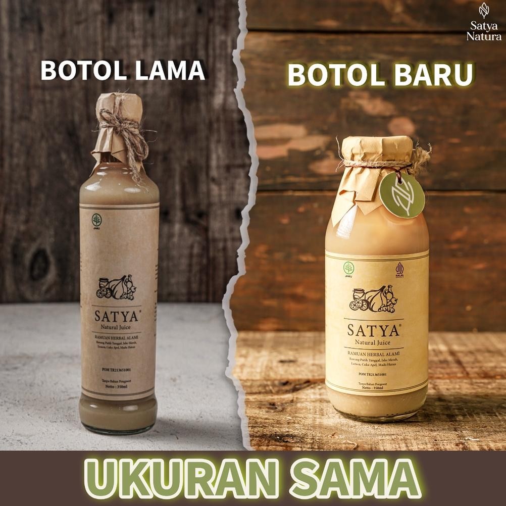 

Satya Natural Juice Bawang Putih Tunggal Jahe Merah Lemon Madu Hutan Cuka Apel Bahan Alami