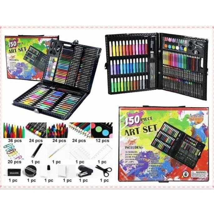 

He13 Pensil Warna Art Set Full Crayon 150 Pcs Anak Alat Seni Lukis Gambar He13