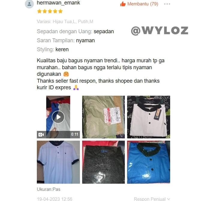 Uj-32 Wyloz Kaos Polo Shirt Kerah Sanghai Baju Krah Shanghai Distro Koko Pique Pria Cowok Six Origin
