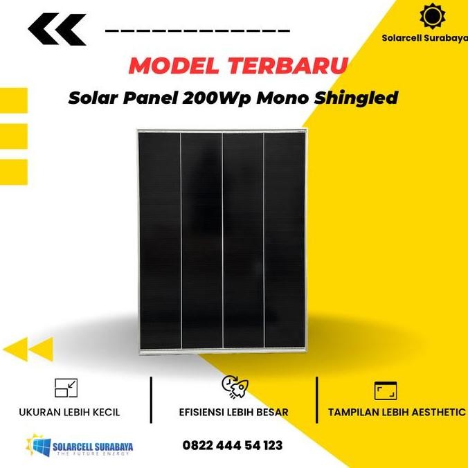 Solar Cell / Panel Surya / Solar Panel 200Wp Mono Overlapping Shingled