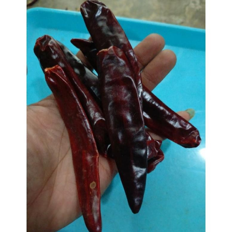 

Promo ( 1.Kg ) Cabe Merah Besar Kering Super Tanpa Tangkai Tidak Pedas