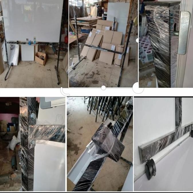 

Papan Tulis Whiteboard Standing Magnet Double Face Zettaki 90X120Cm New Stok