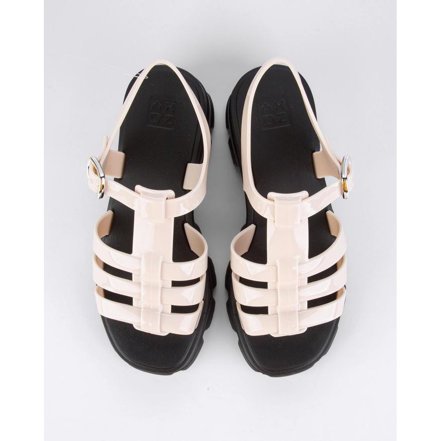 Zaxy Power Sand Ad White/Black / Sandal Jelly Wanita