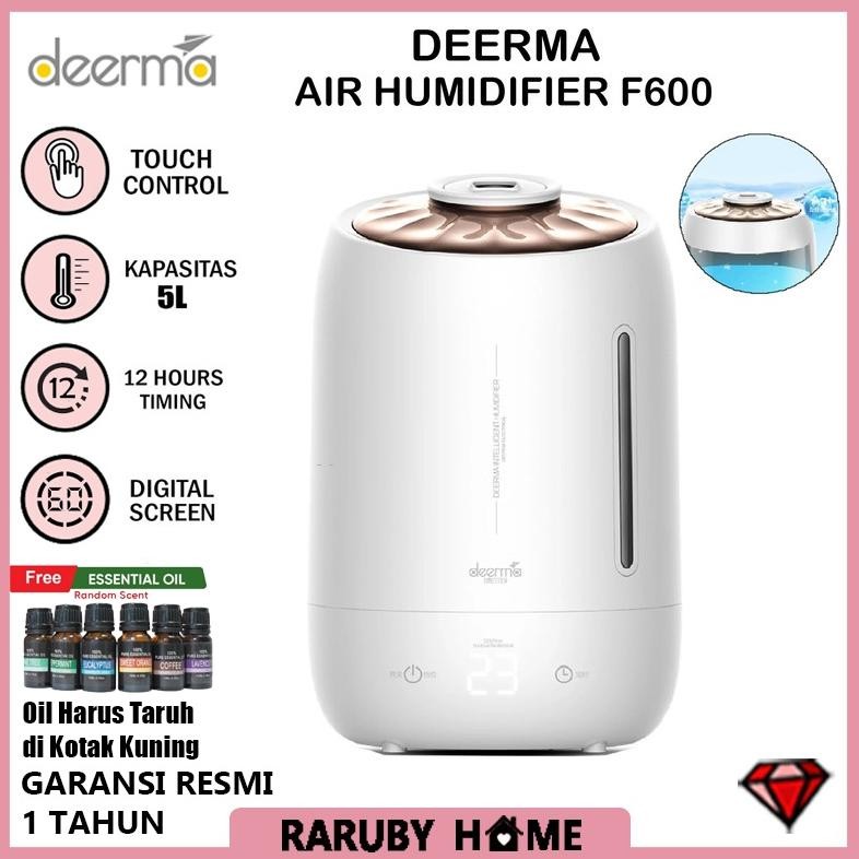Deerma F600 F600S Air Humidifier Alat Pelembab Pengharum Udara Ruangan Kamar Tidur Aromaterapi Essen