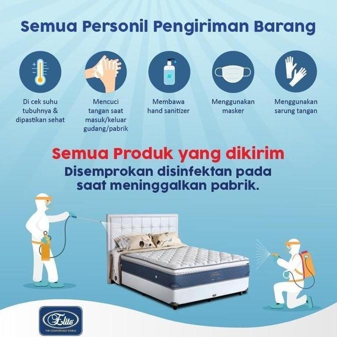 Grosir Springbed Elite Serenity Eternity Honeymoon Pillowtop Plushtop 100% Original Ori Kasur Pillow