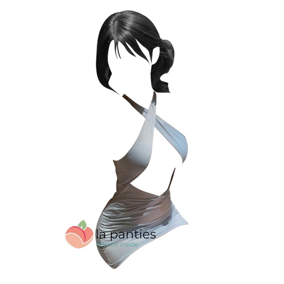 La Panties Baju Mini Dress Lingerie Baby Doll Sexy Press Badan Body Fit Gaun Malam Wanita Dewasa Mod