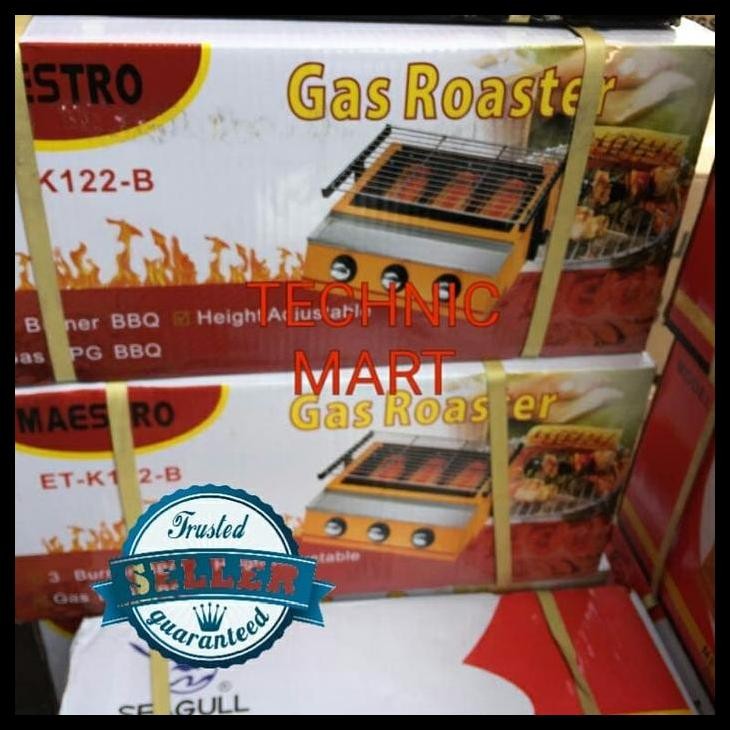 DISKON MESIN PANGGANG BBQ MAESTRO 3 TUNGKU / GAS ROASTER (SOSIS,AYAM,SAPI) 