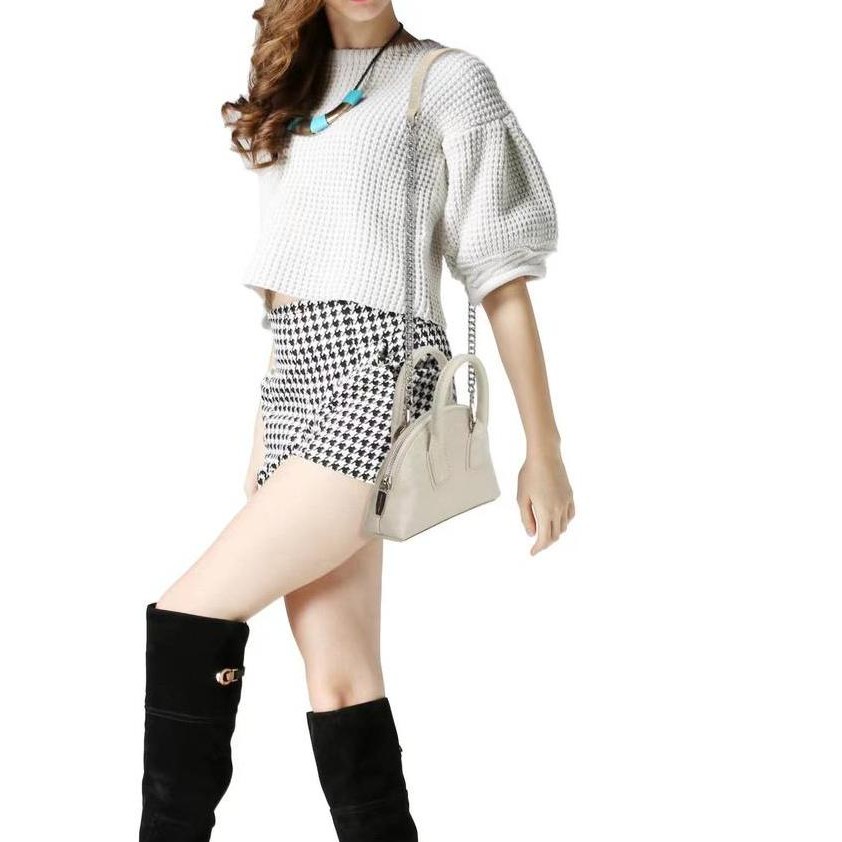 Handbag Wanita Kimura Carnu - Tas Pesta & Tas Bahu Wanita Medium Croco #6111