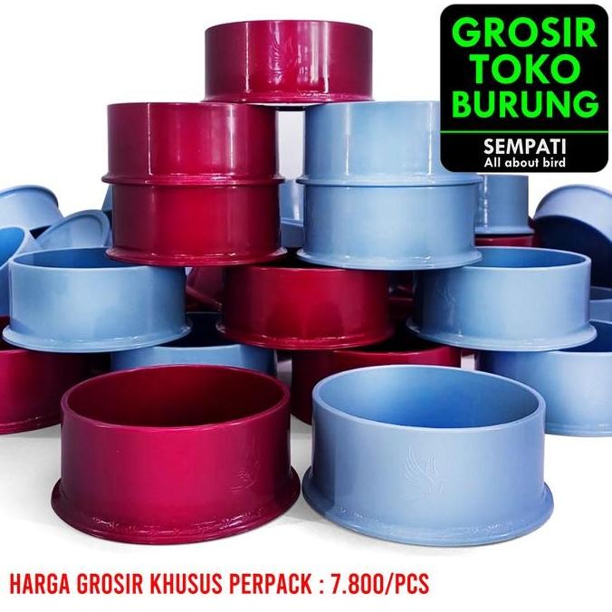 Sempati Grosir Tm Cepuk Emboss Ukir Merpati Isi 20 Pcs Tm Merpati Wadah Tempat Makan Minum Burung Me