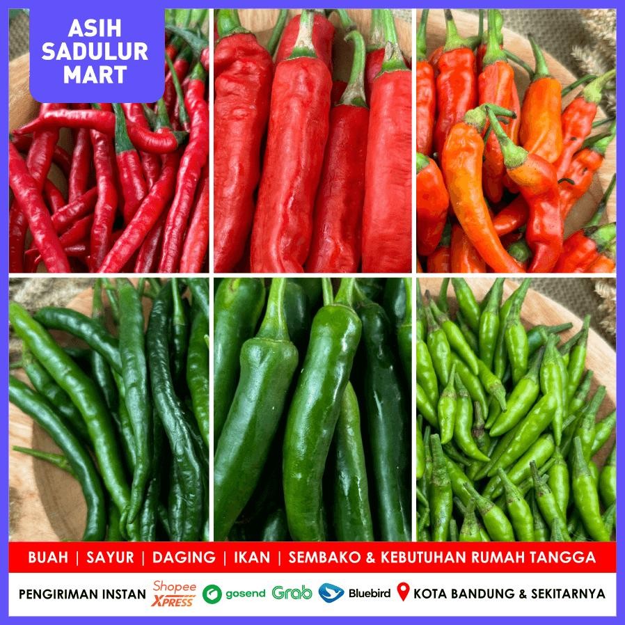 

Canggih Cabe 500Gr Rawit Gendot Tanjung Keriting Kriting Bumbu Dapur Bandung | Asih Sadulur Mart