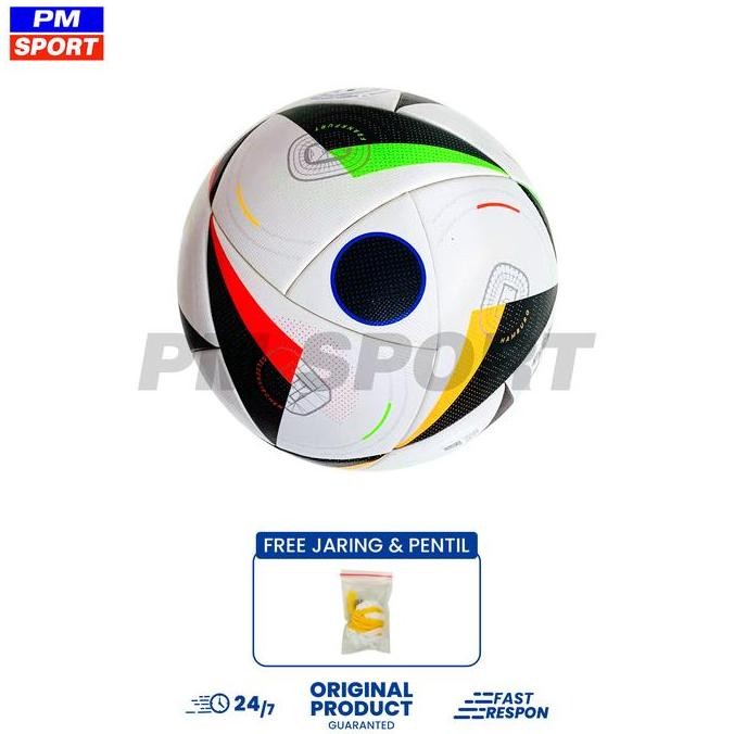 Bola Sepak Soccer Ball Adidas Official Match Ball EURO24 COM Euro 2024