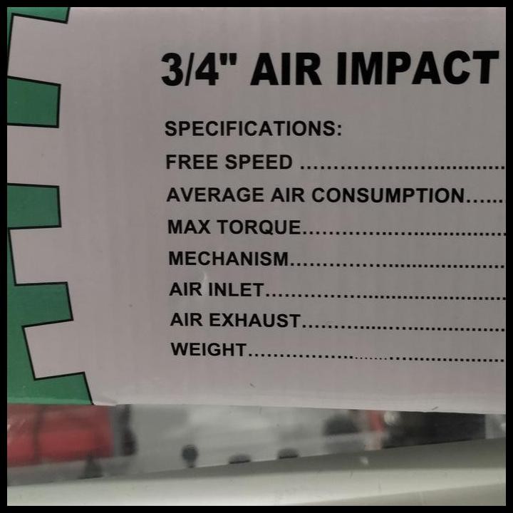 GRATIS ONGKIR AIR IMPACT WRENCH 3/4" RP 7461 WIPRO 