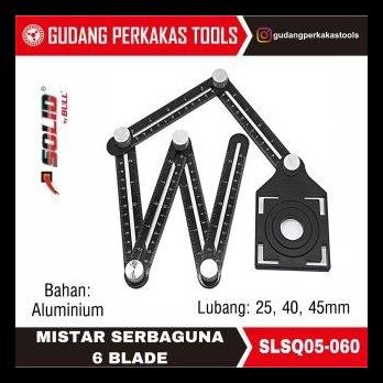 

BEST DEAL MISTAR / PENGGARIS SERBAGUNA 6 BLADE SOLID SLSQ05-060 !!!!!!