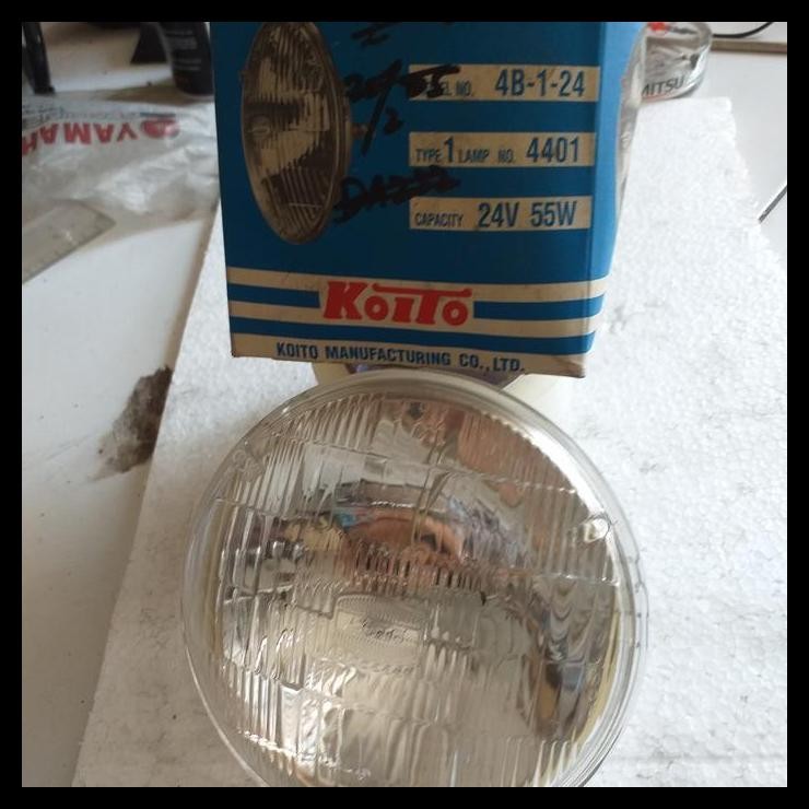 TERBARU SEALED BEAM 24V 55W 4401 KAKI 2 MITSUBISHI FE PS100 KOITO JAPAN 