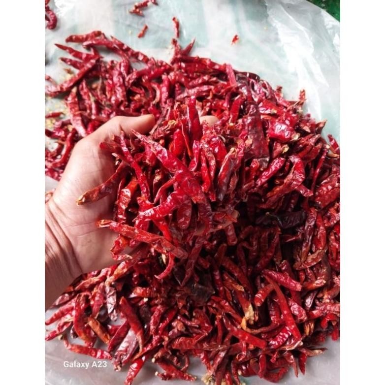 

Premium Terbaik Cabe Rawit Teja Kering Pedas 1Kg Tanpa Tangkai