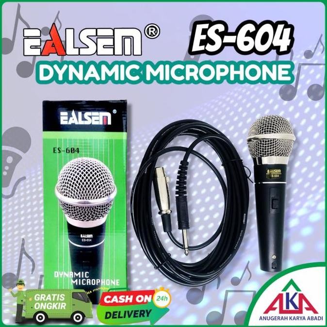 BARU MIC KABEL EALSEM ES-604 / ES-604N - MIKROFON PROFESIONAL KARAOKE