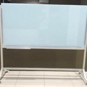 

Glassboard Uk 120 X 180 Cm Non Magnetic Standing Kaki Roda New Stok