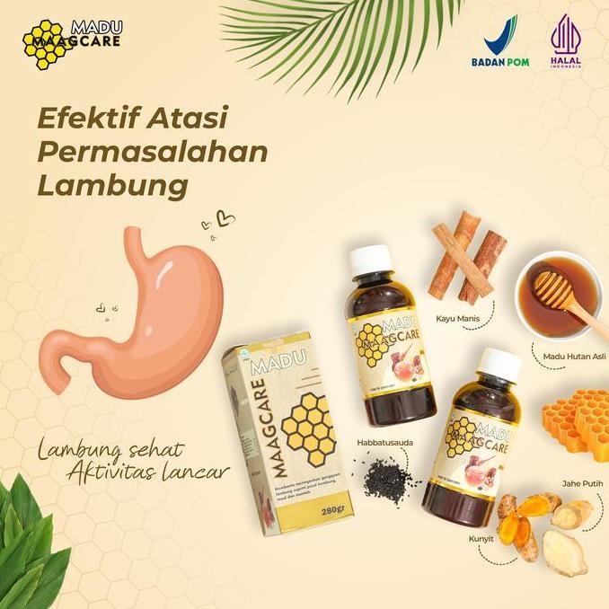 

TERMURAH MAAGCARE MADU HERBAL ORGANIK 280GR - OBAT ASAM LAMBUNG, MAAG, ANXIETY - BPOM ALAMI