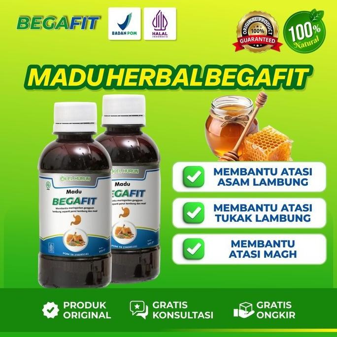 

TERMURAH MADU BEGAFIT 280GR - MADU HERBAL ASAM LAMBUNG GERD - SUDAH BPOM & HALAL