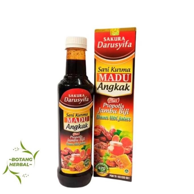 

TERMURAH SARI KURMA MADU ANGKAK DARUSYIFA + PROPOLIS JAMBU UBI | NAIKKAN TROMBOSIT DBD THYPUS 470G