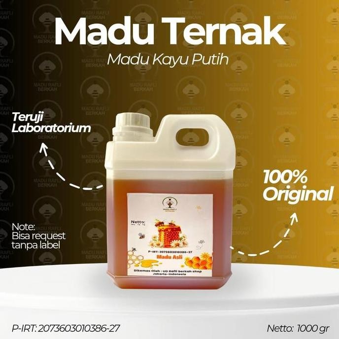 

TERMURAH MADU TERNAK ASLI 1KG | NEKTAR BUNGA KAYU PUTIH TERUJI P-IRT ORIGINAL