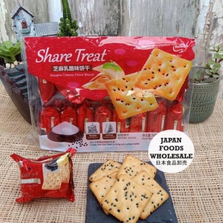 

Bairong Share Treat Sesame Cheese Flavor Biscuit Cemilan Sna