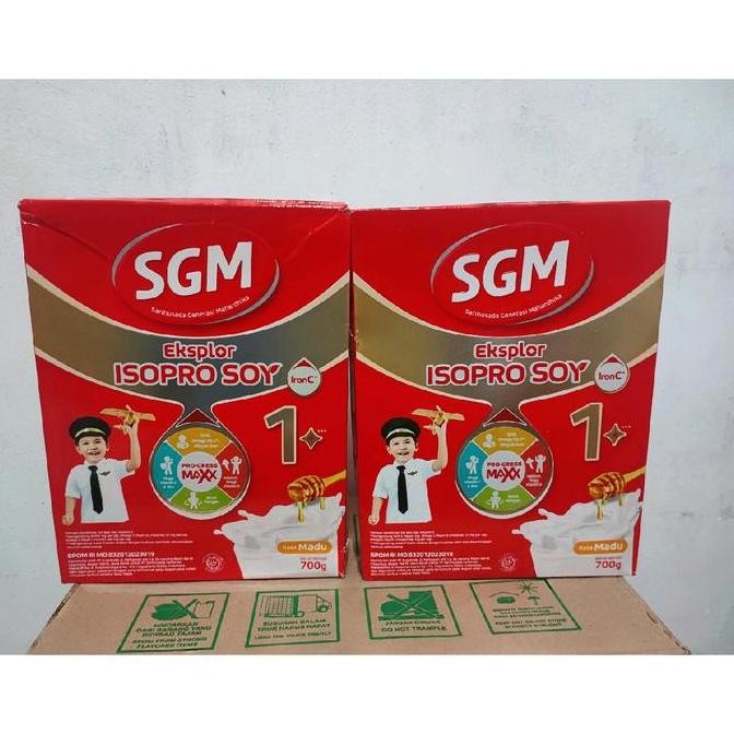 

TERMURAH SGM SOYA PAKET 2 BOX 700GR VANILA MADU SUSU ANAK 1+ 3+