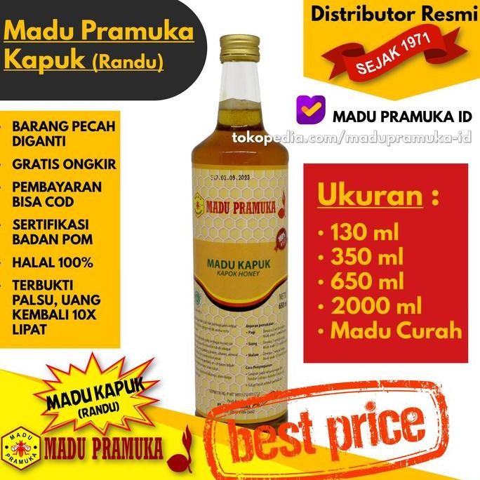 

TERMURAH MADU PRAMUKA RANDU KAPUK 350ML / 650ML / 2 LITER | PILIHAN UKURAN