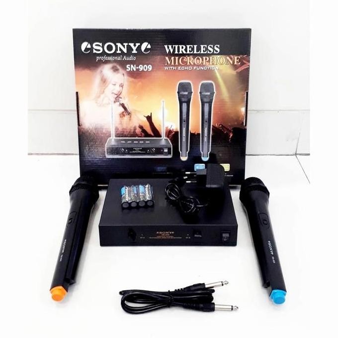 BARU MIC WIRELESS SONY DOUBLE MIC | MICROPHONE WIRELESS KARAOKE SONY ORIGINAL