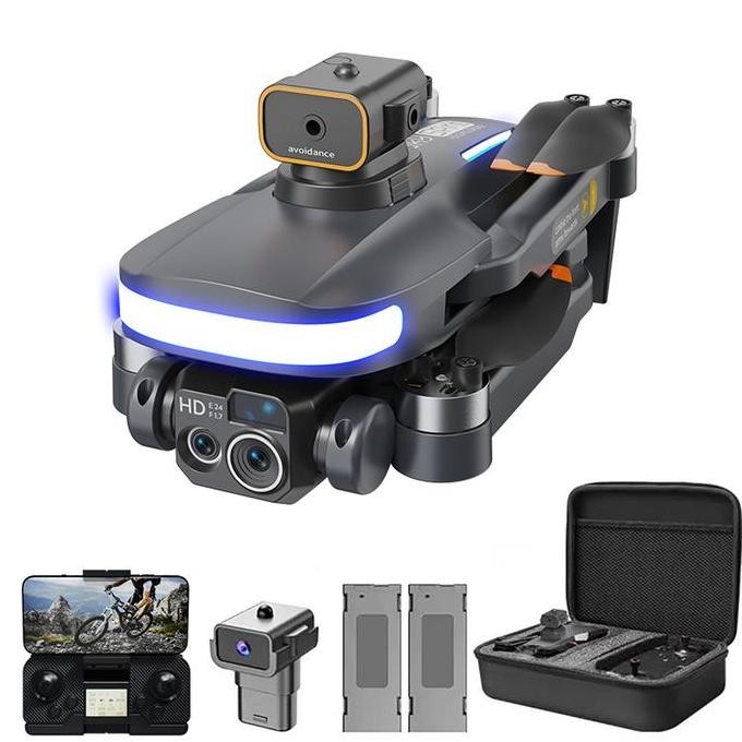 diskon drone 6k dual camera gps r107-6k drone rc motor tanpa sikat hd