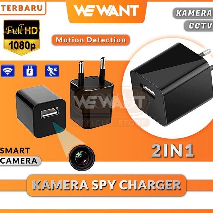 diskon kamera tersembunyi adaptor charger usb wifi full hd hidden spy cam
