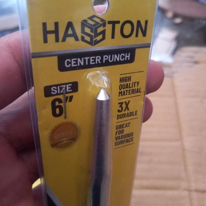 

Haston Drip Center Punch 6"(15Cm) Alat Penitik Besi 4"(10Cm)