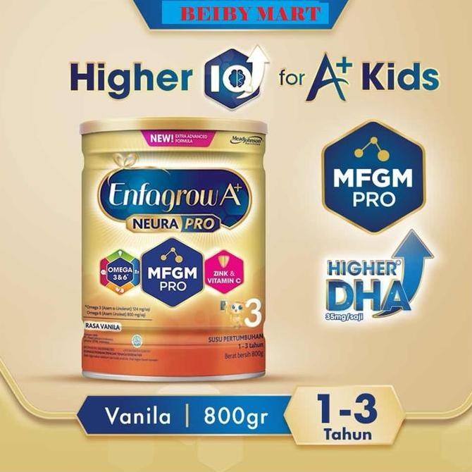 

TERMURAH ENFAGROW A+ 3 RASA VANILA & MADU 800GR | SUSU PERTUMBUHAN ANAK