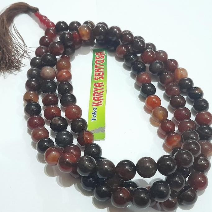 

TERMURAH TASBIH BATU AKIK SULAIMAN MADU 12MM 99 BUTIR - AKSESORIS ISLAMI PREMIUM
