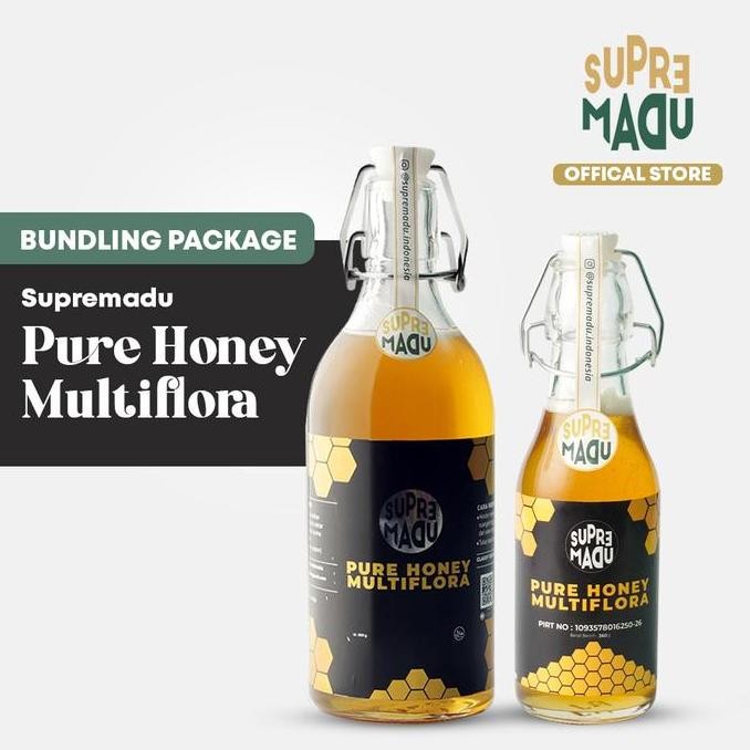 

TERMURAH PAKET 2 MADU MULTIFLORA 800GR + 360GR - BUNDLE HEMAT MADU MURNI