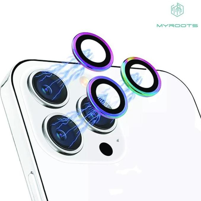 diskon ring lensa kamera rainbow iphone 11 12 13 14 pro max mini plus - aksesori unik kamera