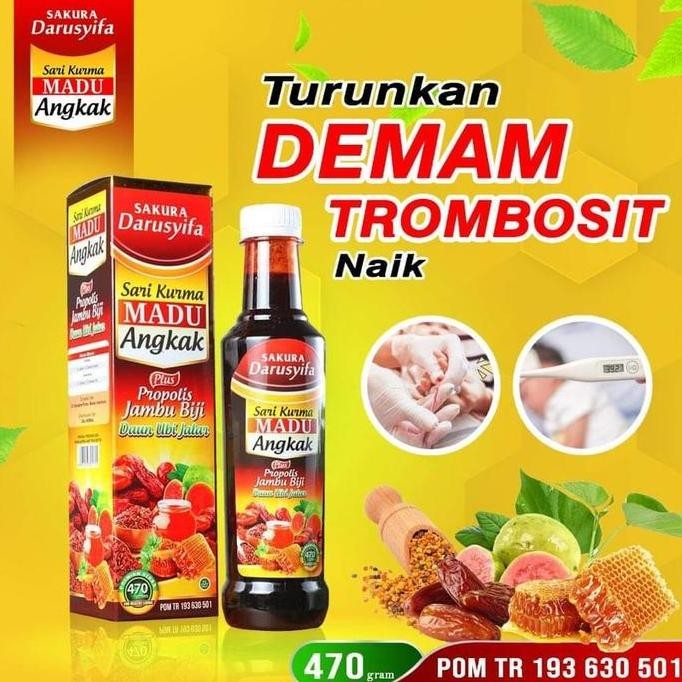 

TERMURAH SARIKURMA MADU ANGKAK PLUS DARUSYIFA ORIGINAL BPOM HERBAL TIPES DBD 470ML