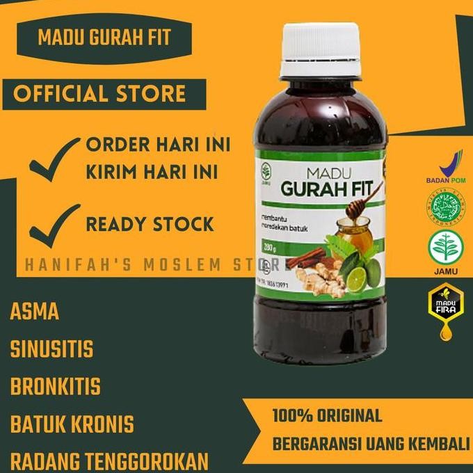

TERMURAH MADU GURAH FIT HERBAL BATUK BERDAHAK & KERING - OBAT TENGGOROKAN SERAK ALAMI