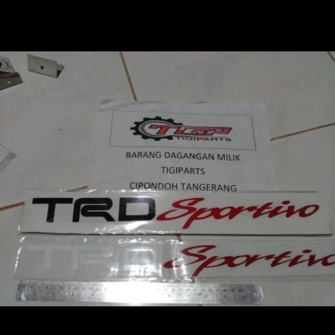 Stiker TRD Sportivo Tulisan Logo Yaris Rush All New Rush Agya Original
