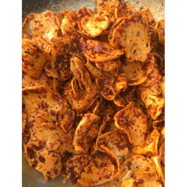 

Basreng Bulat Daun Jeruk Extra Pedas Isi 1 Kg