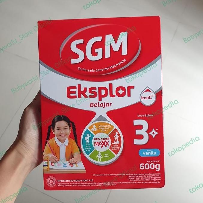 

TERMURAH SGM EKSPLOR 3+ SUSU ANAK BALITA RASA VANILA & MADU 600GR SUSU PERTUMBUHAN 3 TAHUN