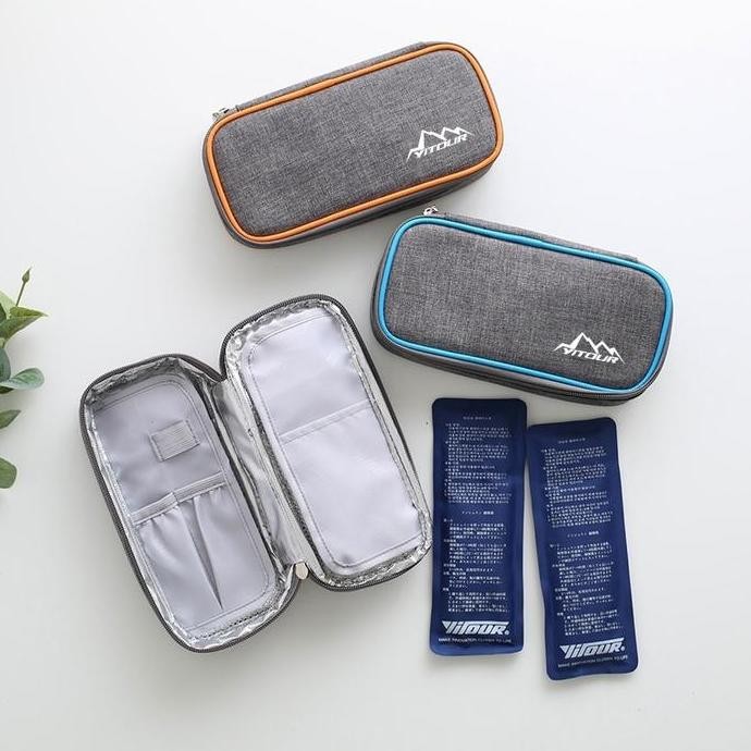 EVERTONER INSULIN COOL BAG INSULIN COOLER REFRERATED BOX PORTABLE DIABETIC ORGANIZER MEDICAL TRAVE