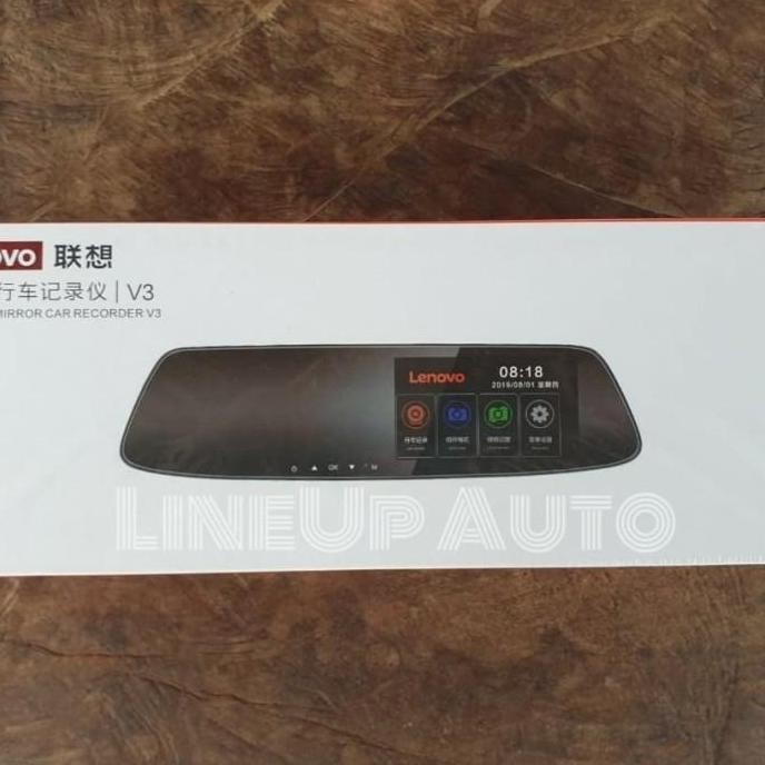 diskon dashcam mobil lenovo v3 plus dual camera dvr recorder night vision