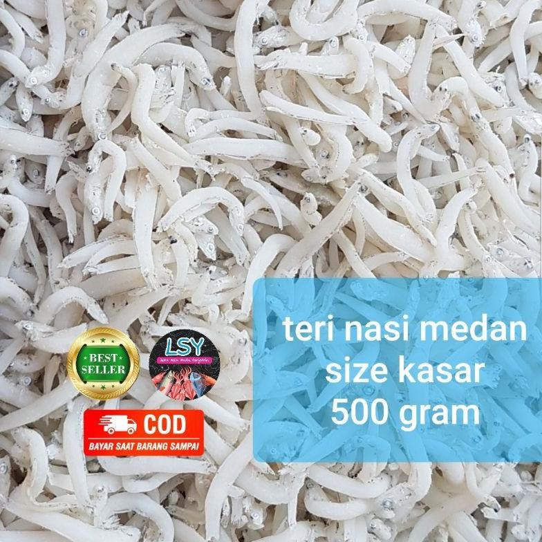 

Ikan Asin Teri Nasi Medan Super/ Tn Putih / Size Jumbo 500Gr